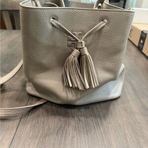 Tory Burch Leather Bucket Bag
